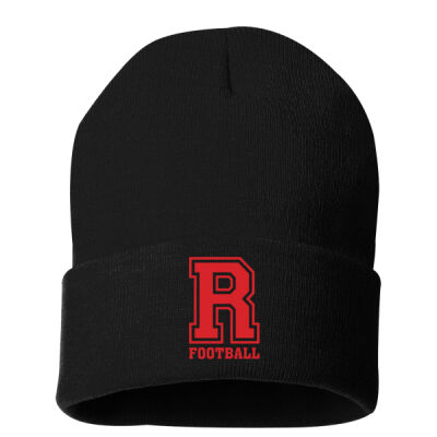 12" Solid Cuffed Beanie (Embroidered Logo) Thumbnail