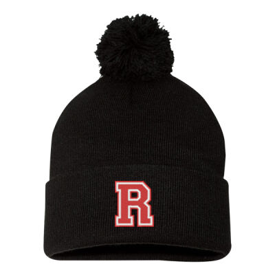 12" Pom-Pom Cuffed Beanie (Embroidered Logo) Thumbnail